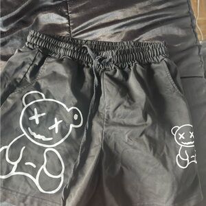 SHEIN Black Elastic Waist Shorts